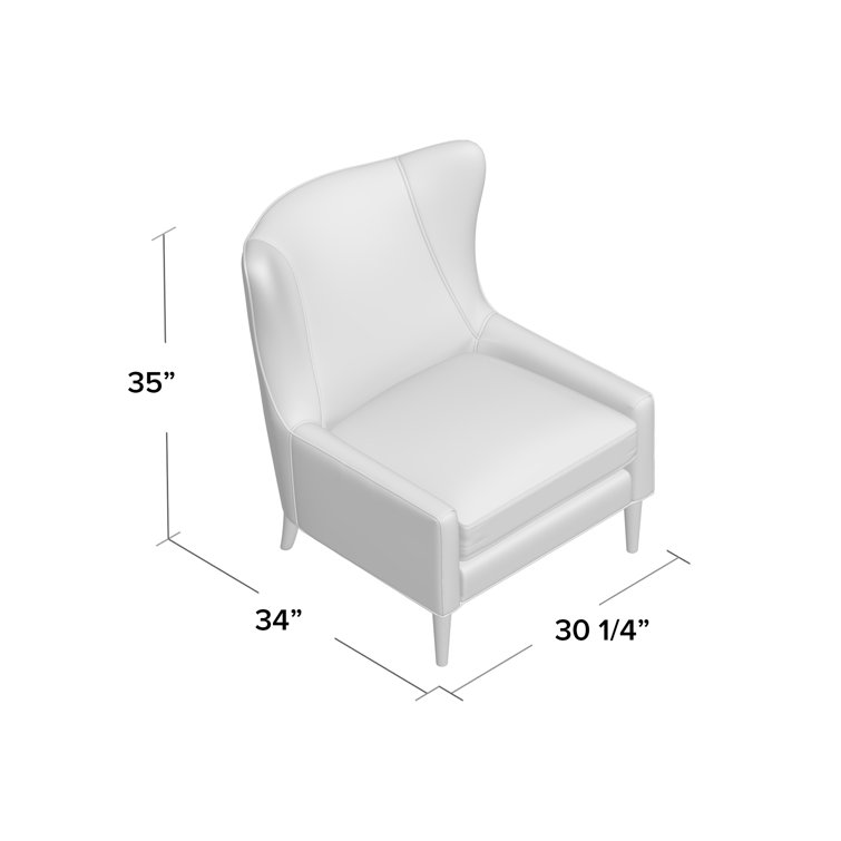 Perth Leather Wingback Chair Birch Lane